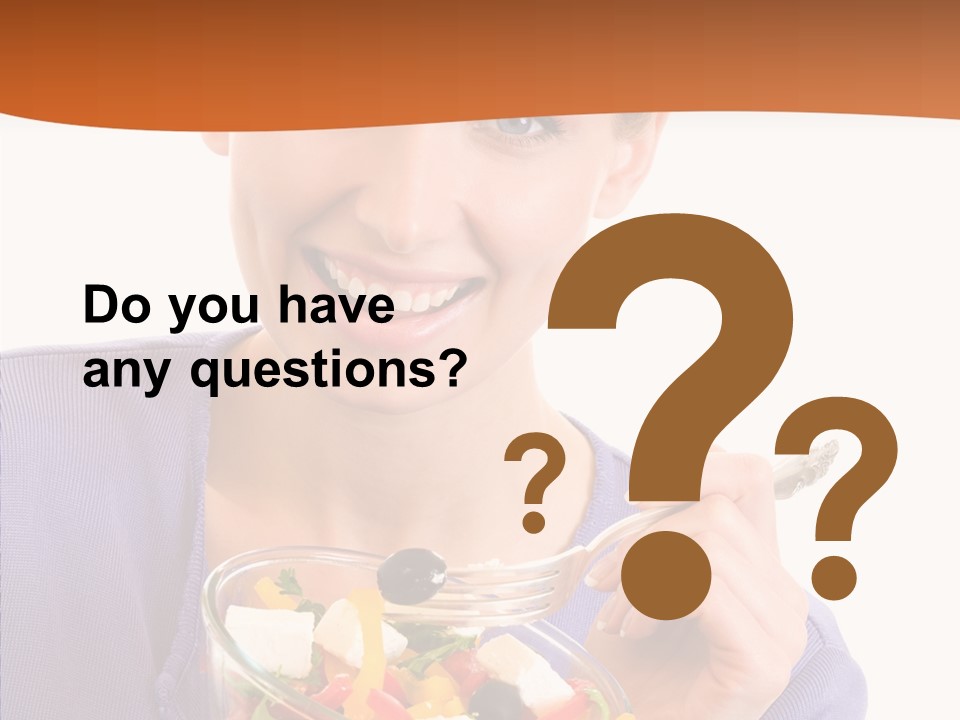 Cut Out Cheerful Olive PowerPoint Template