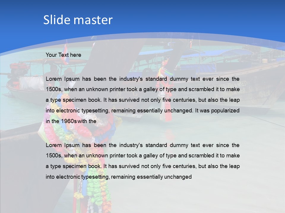 Chinese Transparent Phuket PowerPoint Template