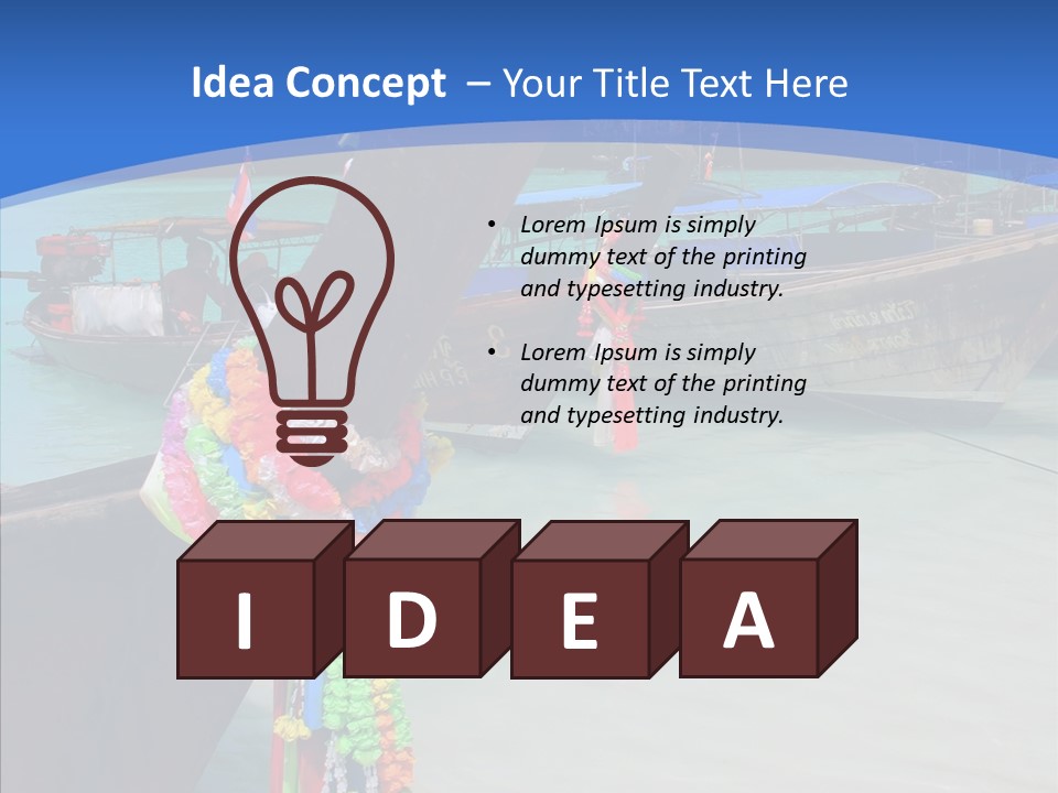 Chinese Transparent Phuket PowerPoint Template