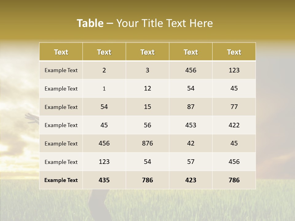 Sport Cup Agriculture PowerPoint Template