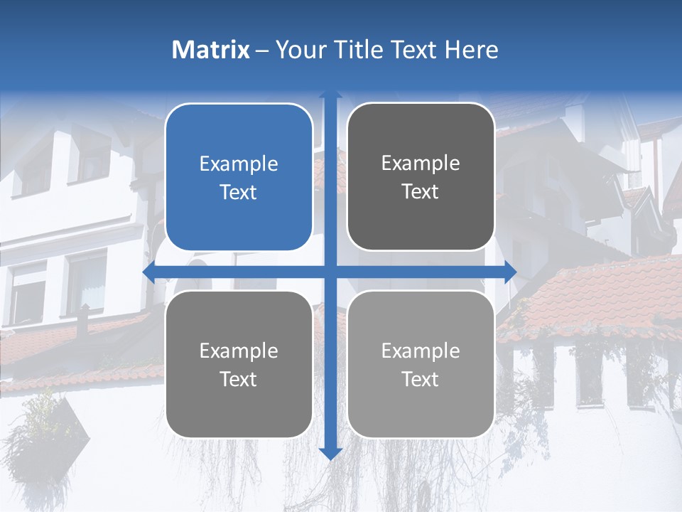 Home Horizontal Exterior PowerPoint Template