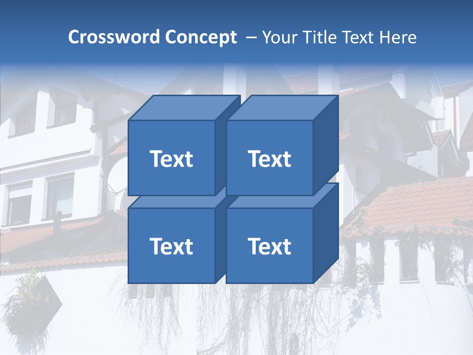 Home Horizontal Exterior PowerPoint Template
