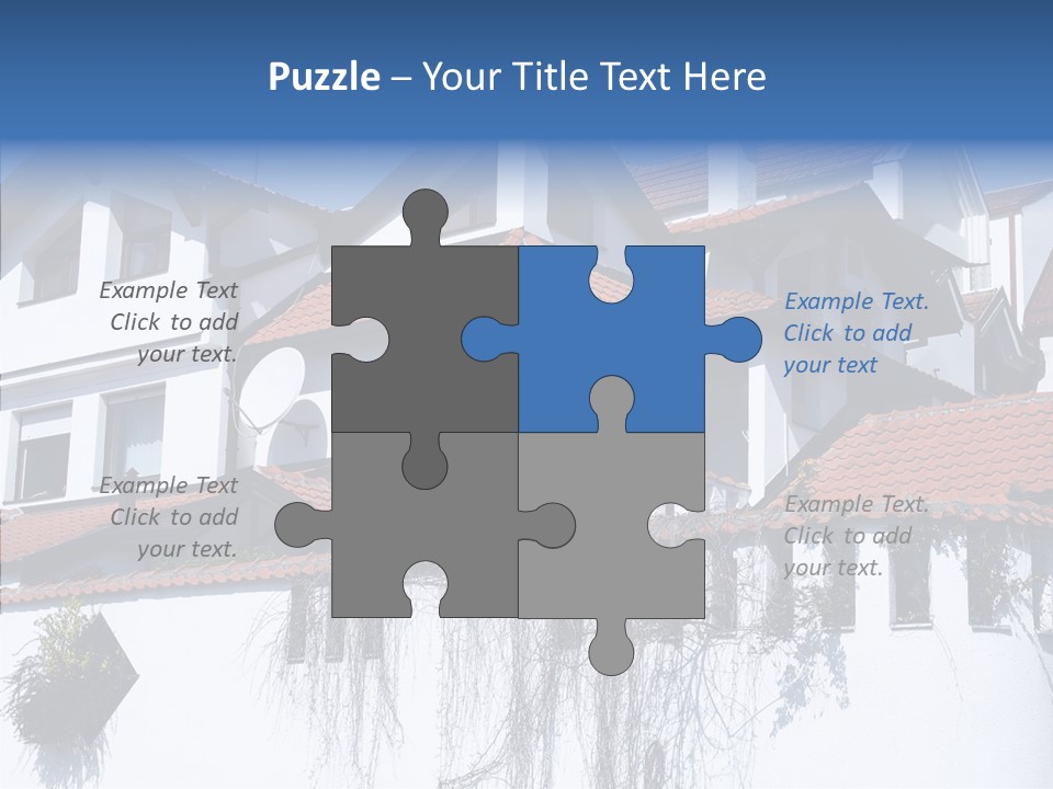Home Horizontal Exterior PowerPoint Template