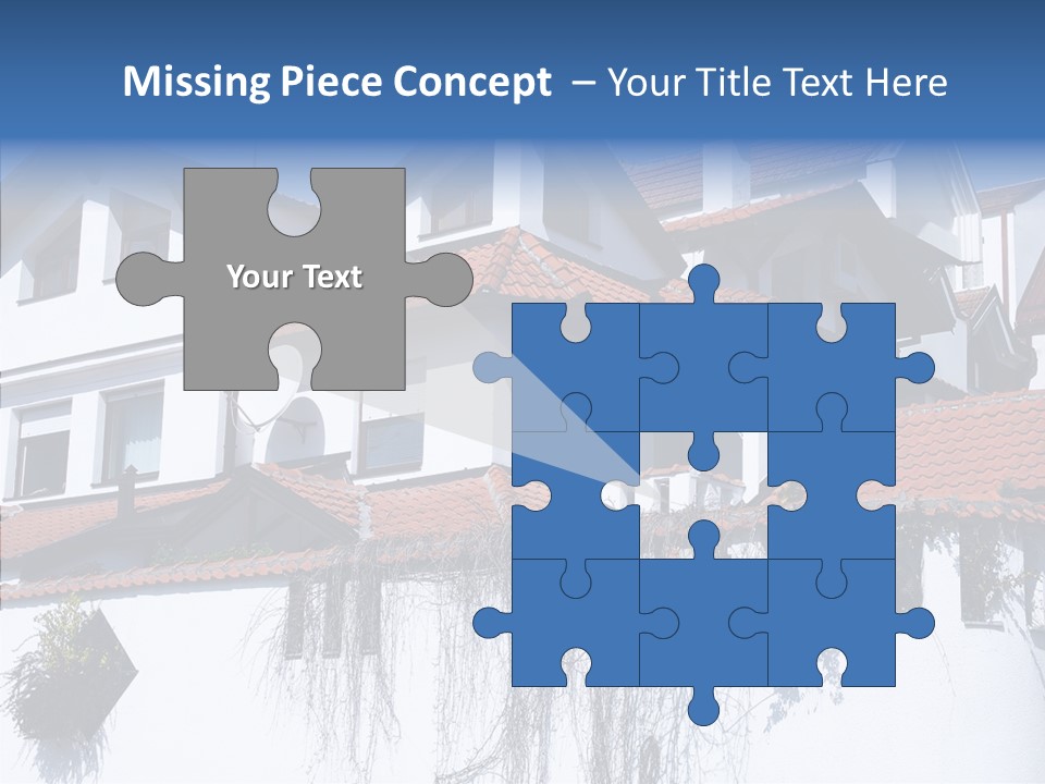 Home Horizontal Exterior PowerPoint Template