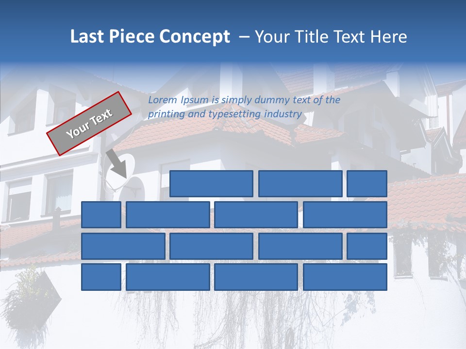 Home Horizontal Exterior PowerPoint Template