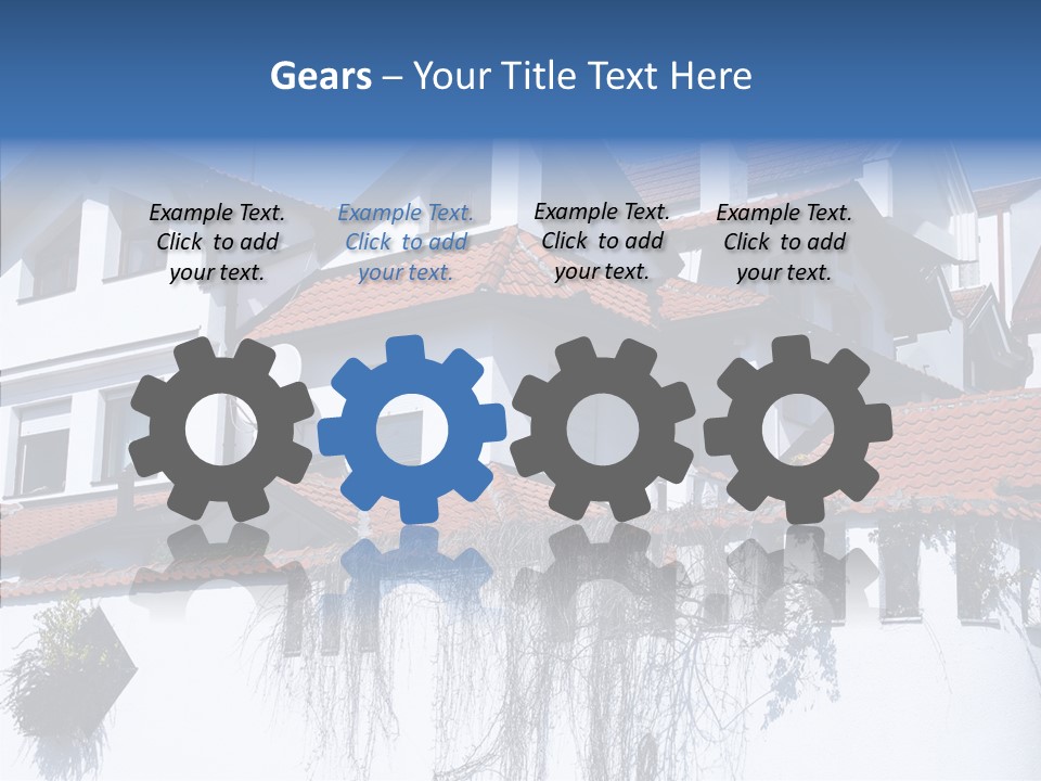 Home Horizontal Exterior PowerPoint Template