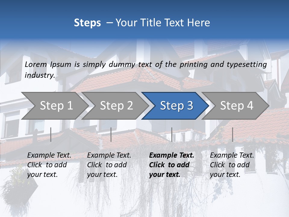 Home Horizontal Exterior PowerPoint Template