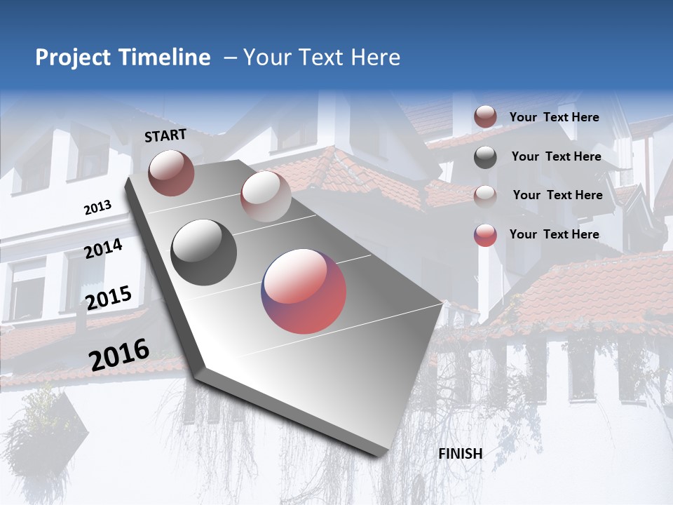Home Horizontal Exterior PowerPoint Template
