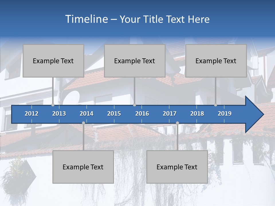 Home Horizontal Exterior PowerPoint Template