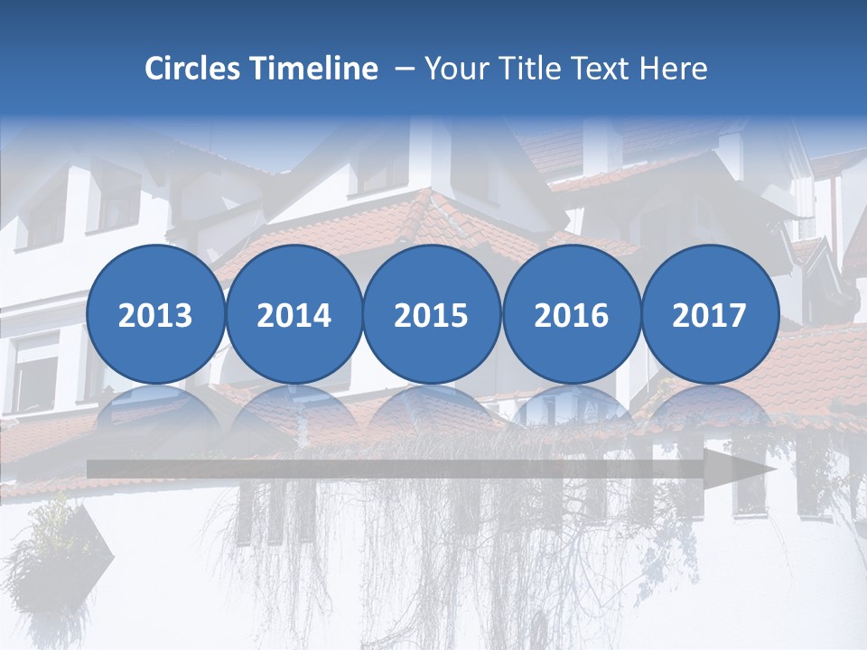 Home Horizontal Exterior PowerPoint Template