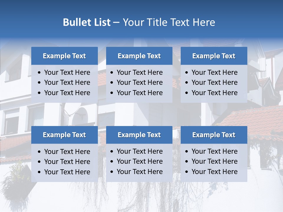 Home Horizontal Exterior PowerPoint Template