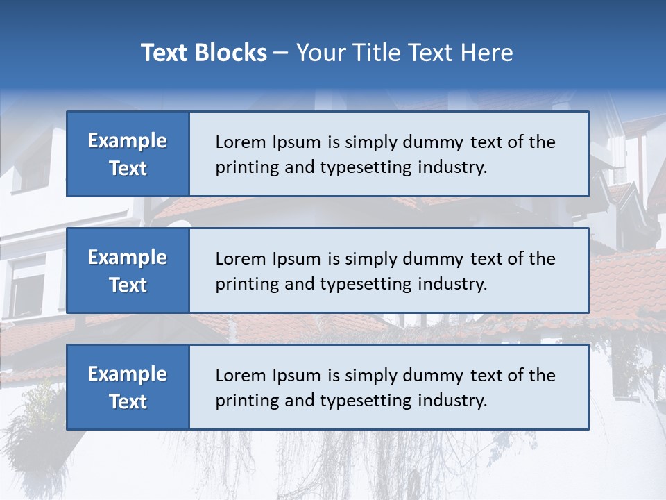 Home Horizontal Exterior PowerPoint Template