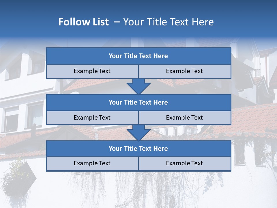 Home Horizontal Exterior PowerPoint Template