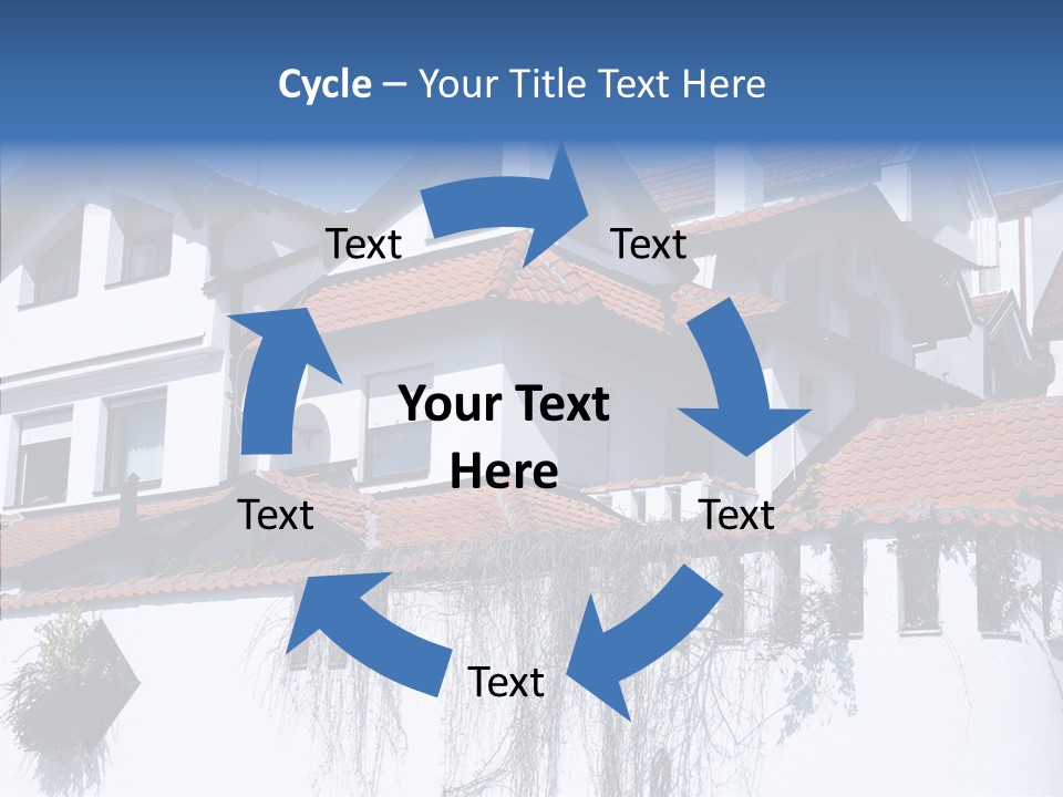 Home Horizontal Exterior PowerPoint Template