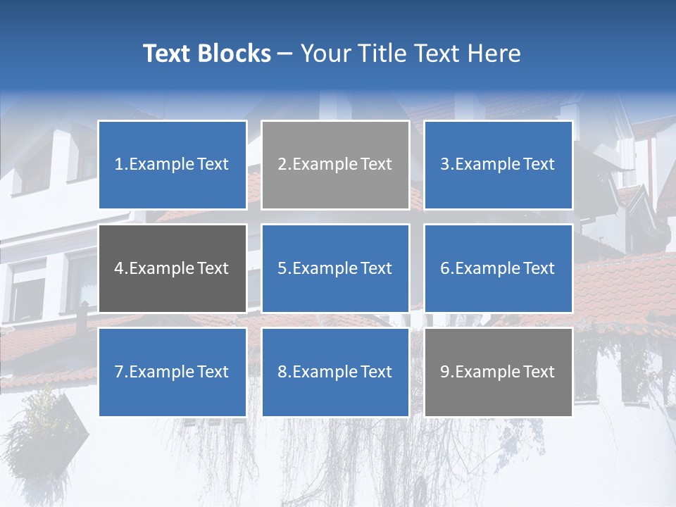 Home Horizontal Exterior PowerPoint Template
