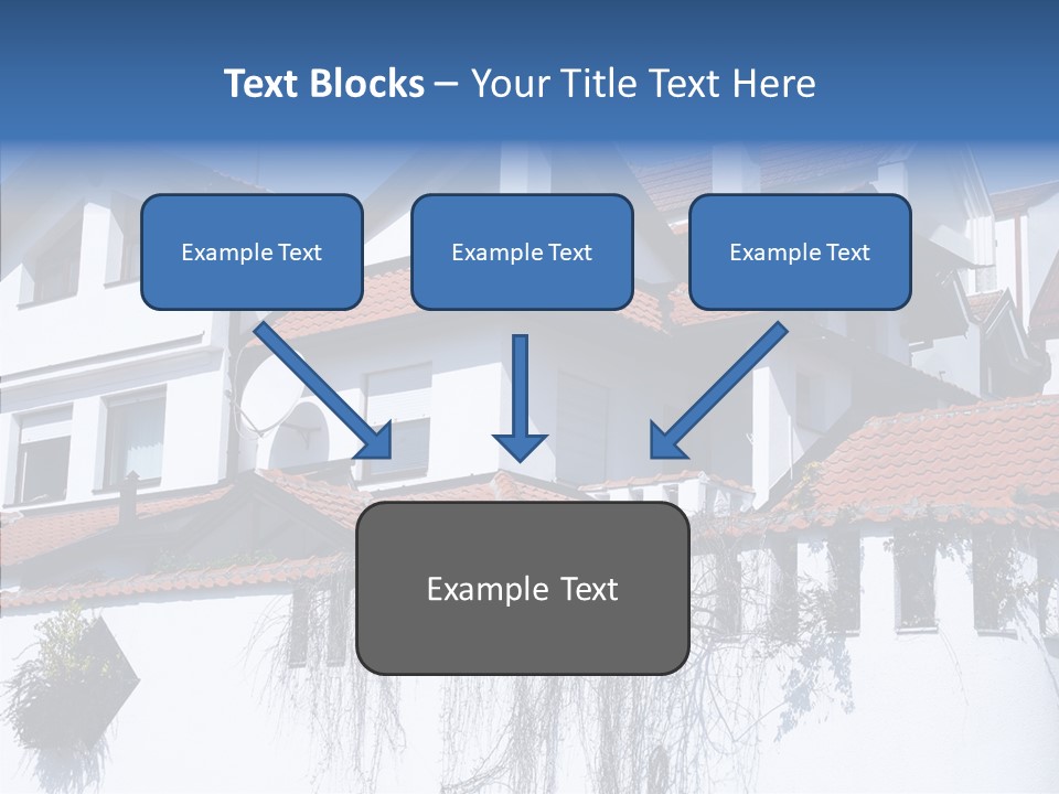 Home Horizontal Exterior PowerPoint Template