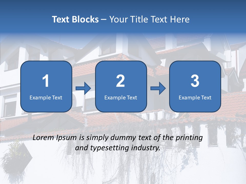 Home Horizontal Exterior PowerPoint Template