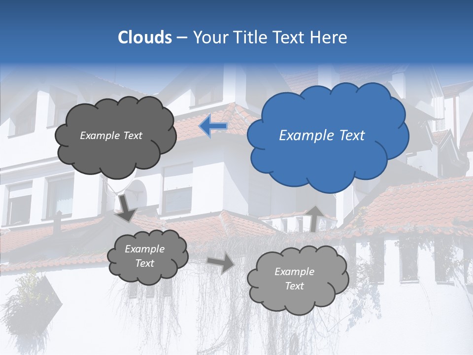 Home Horizontal Exterior PowerPoint Template