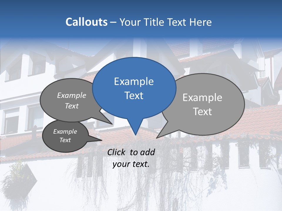 Home Horizontal Exterior PowerPoint Template