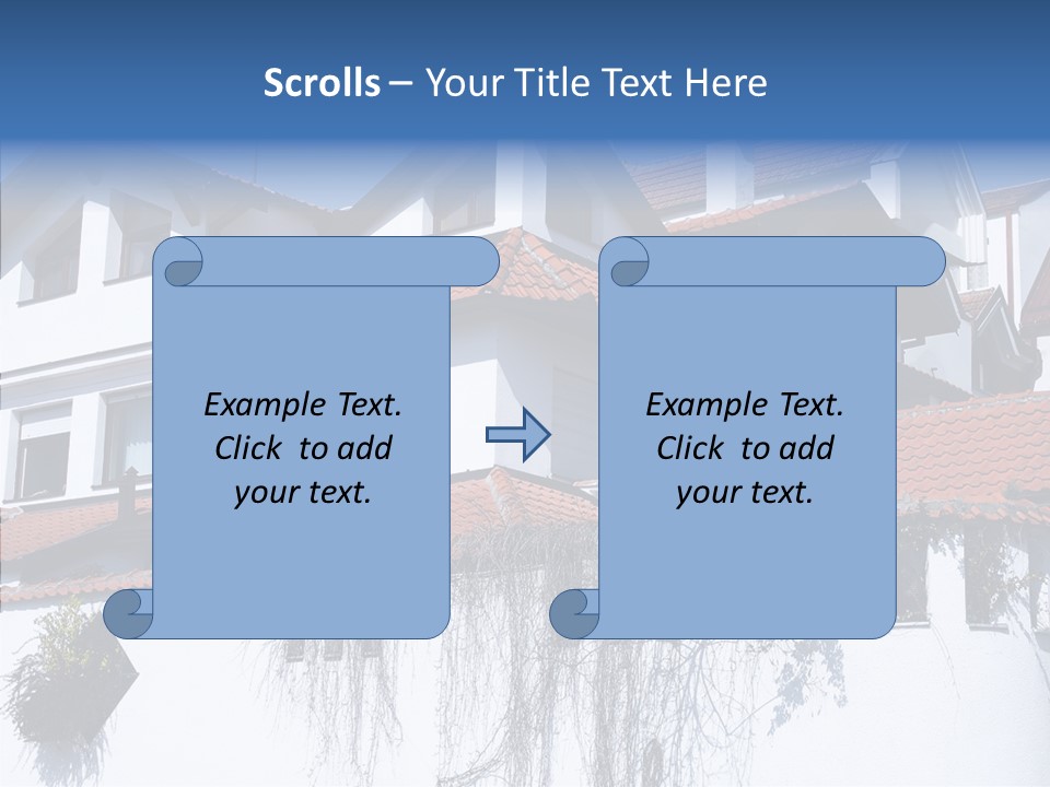 Home Horizontal Exterior PowerPoint Template