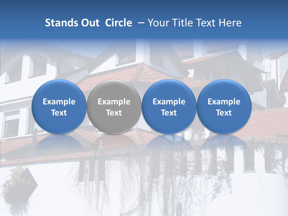 Home Horizontal Exterior PowerPoint Template