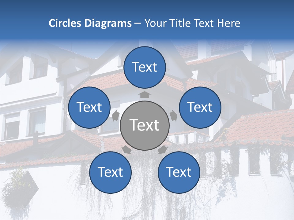 Home Horizontal Exterior PowerPoint Template