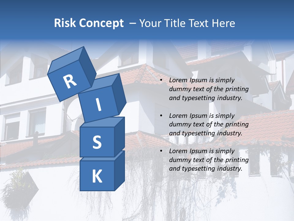 Home Horizontal Exterior PowerPoint Template