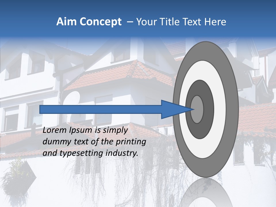 Home Horizontal Exterior PowerPoint Template