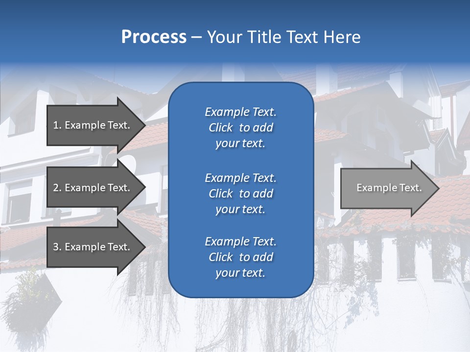 Home Horizontal Exterior PowerPoint Template