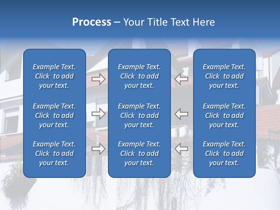 Home Horizontal Exterior PowerPoint Template