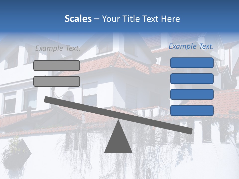 Home Horizontal Exterior PowerPoint Template