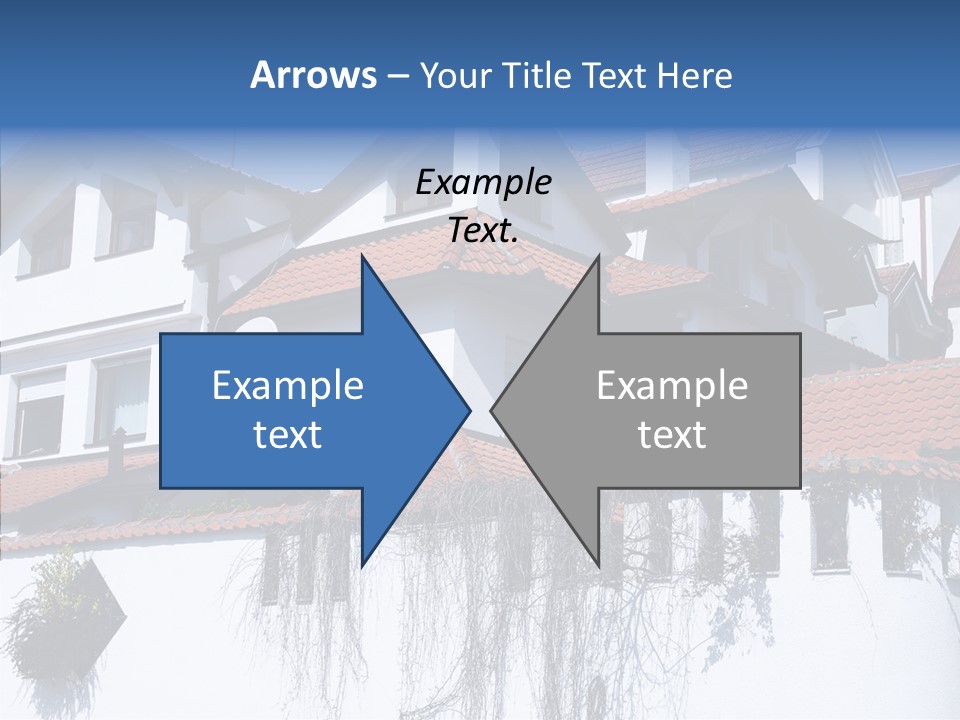 Home Horizontal Exterior PowerPoint Template