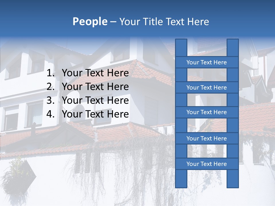 Home Horizontal Exterior PowerPoint Template