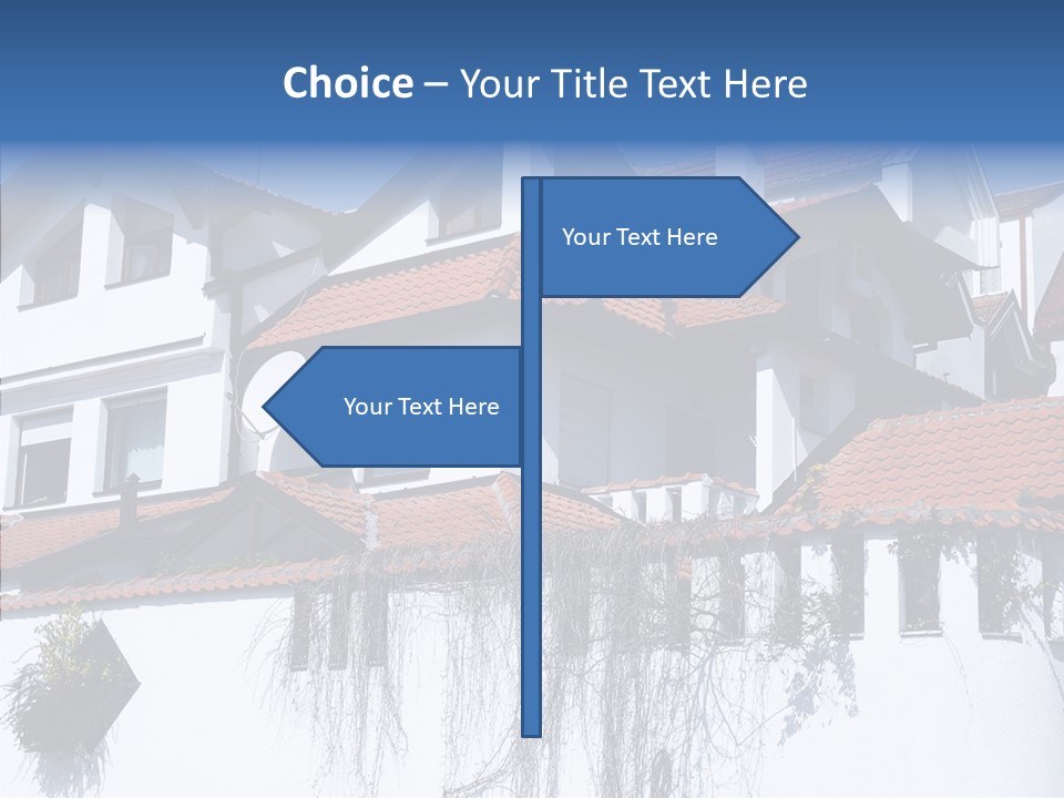 Home Horizontal Exterior PowerPoint Template