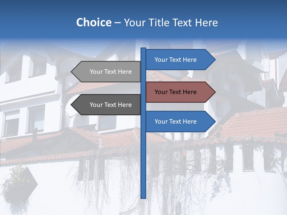 Home Horizontal Exterior PowerPoint Template