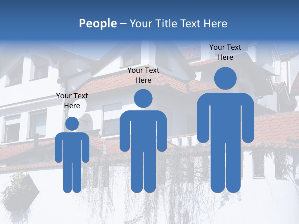 Home Horizontal Exterior PowerPoint Template