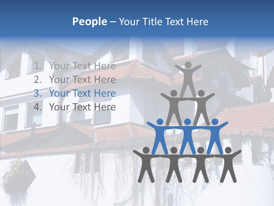 Home Horizontal Exterior PowerPoint Template