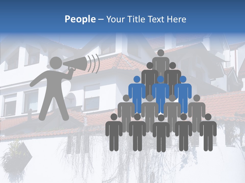 Home Horizontal Exterior PowerPoint Template