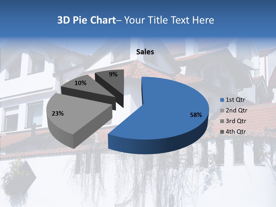 Home Horizontal Exterior PowerPoint Template