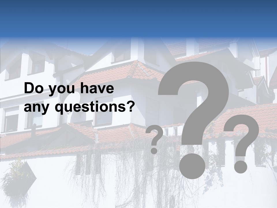 Home Horizontal Exterior PowerPoint Template