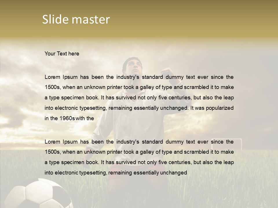 Win Goal Door PowerPoint Template