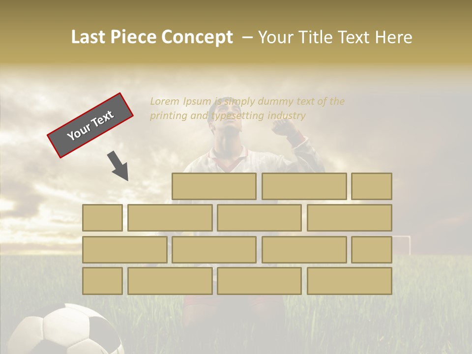 Win Goal Door PowerPoint Template