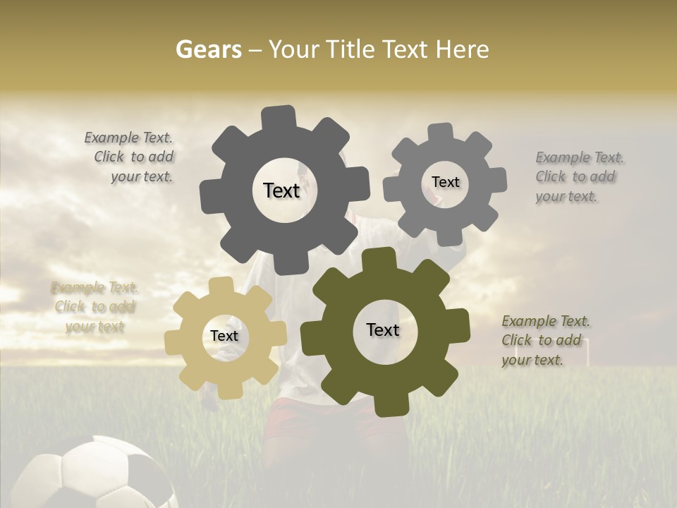Win Goal Door PowerPoint Template