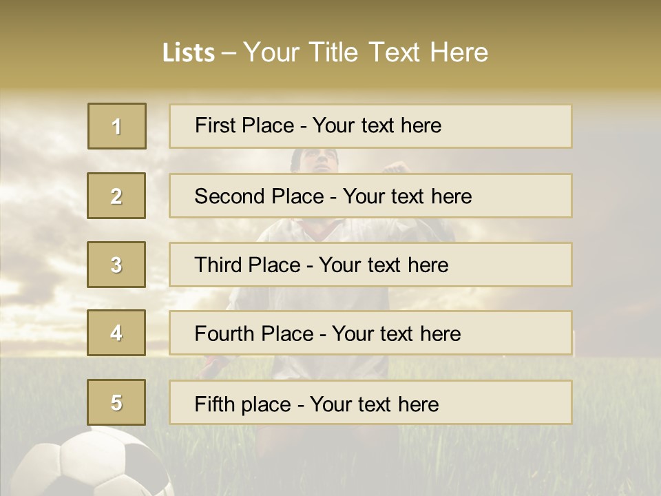 Win Goal Door PowerPoint Template