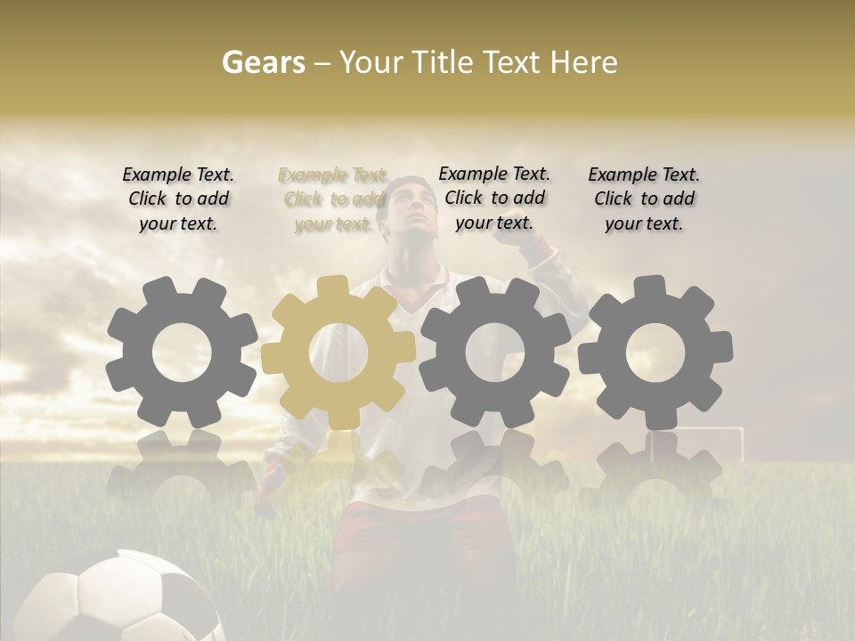 Win Goal Door PowerPoint Template