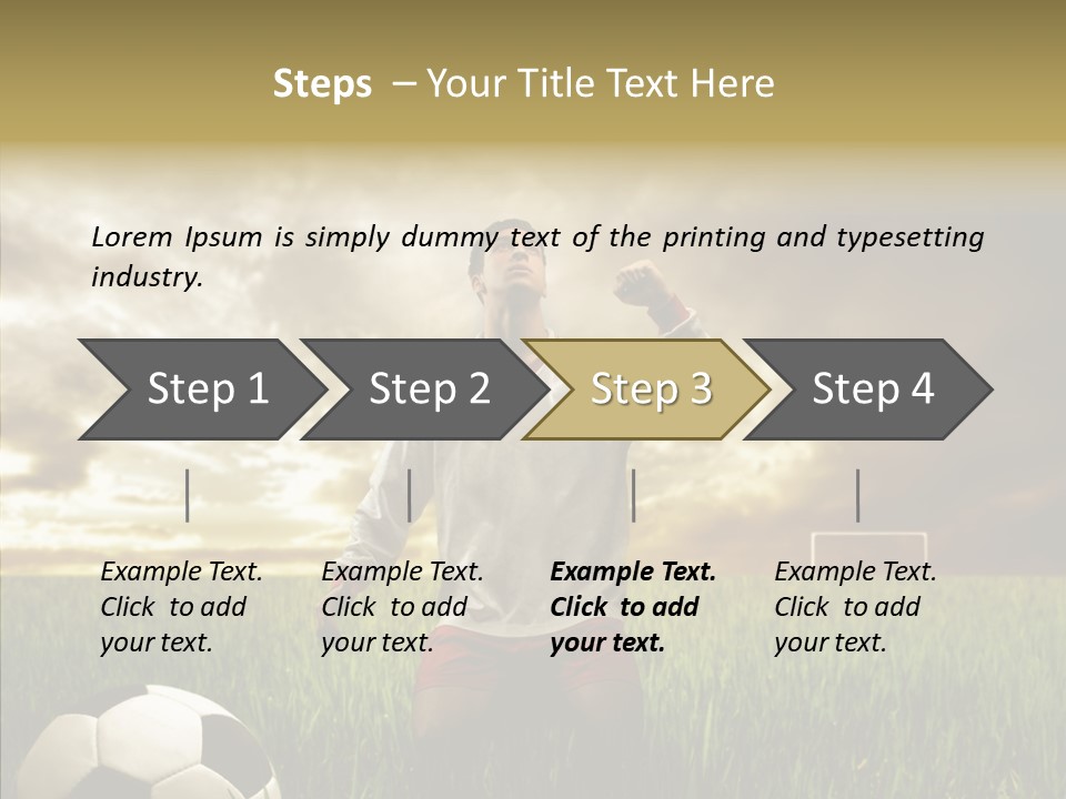 Win Goal Door PowerPoint Template