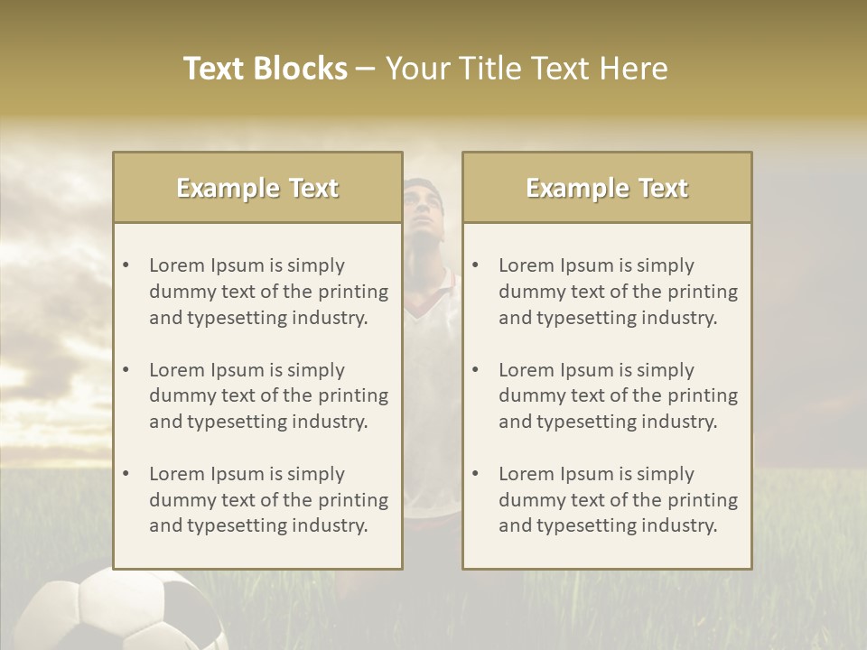 Win Goal Door PowerPoint Template