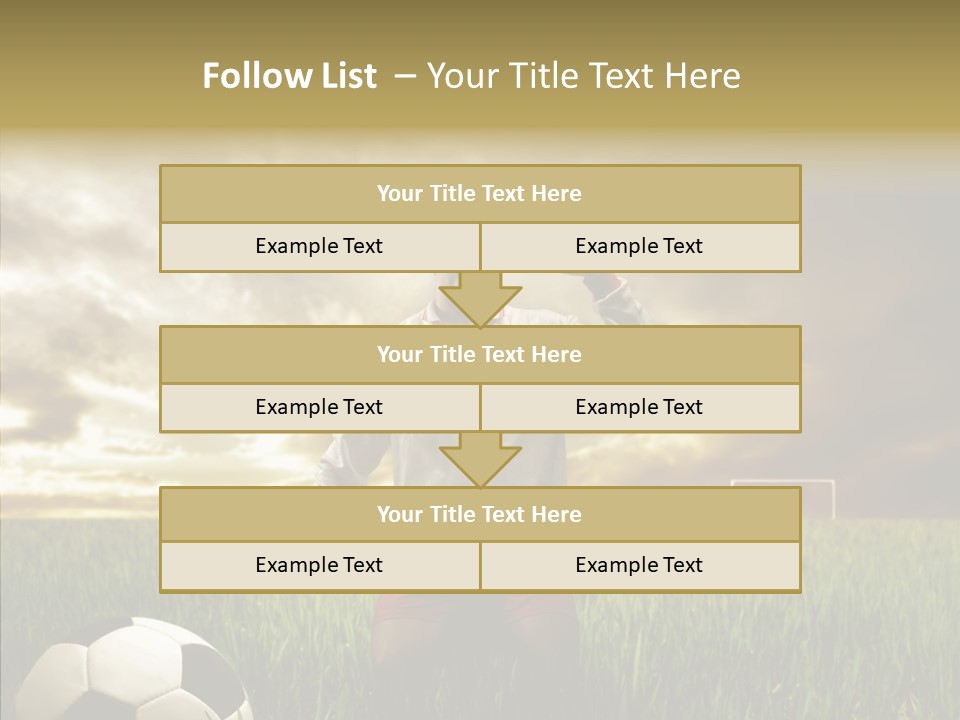 Win Goal Door PowerPoint Template