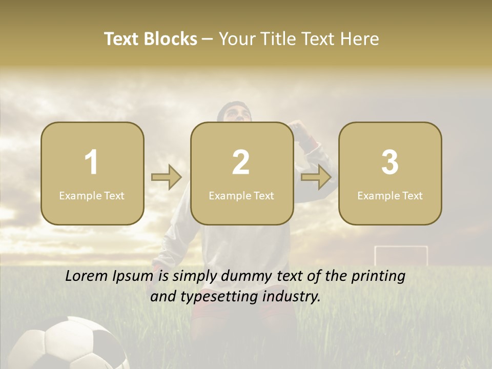 Win Goal Door PowerPoint Template