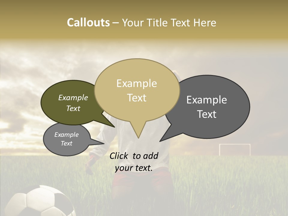 Win Goal Door PowerPoint Template